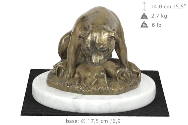 Staffordshiren bullterrieri, Staffik, Staffi II - koirapatsas, hahmo valkoisella marmorilla, Art-Dogin palkinto koiranäyttelyyn