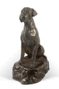 Miniatyrbild 2 av 6: Boxer, Boxer IV - hundstatyett, statyett på vit marmor, trofé för en hundutställning av Art-Dog
