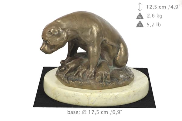 American Staffordshire terrier, Amstaff, Amstaf I - hundestatuette, hundesilhuetfigur, hundeudstillingstrofæ af Art-Dog