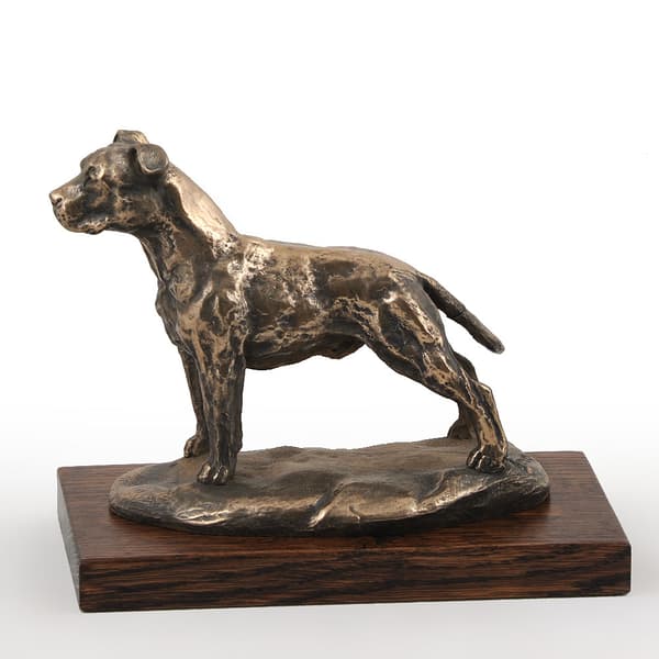 Amerikkalainen staffordshiren terrieri, Amstaff, Amstaf II - koirapatsas, koiran siluettihahmo, Art-Dogin koiranäyttelypalkinto