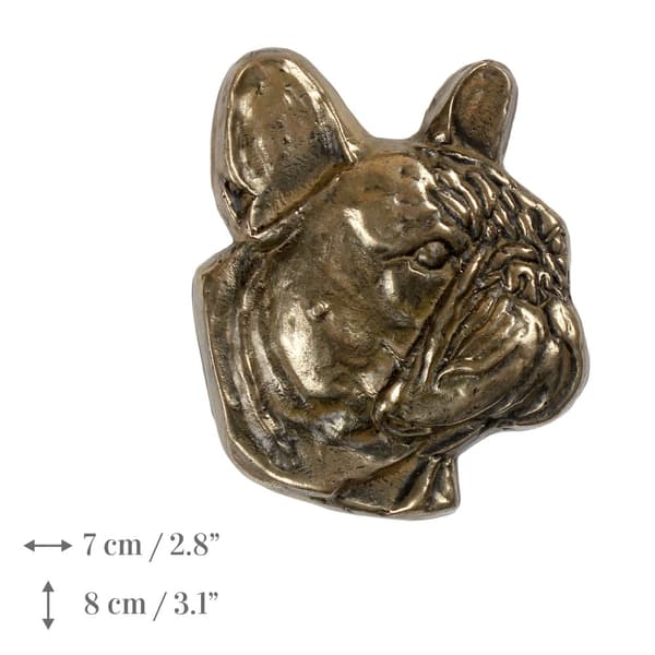 Ranskanbulldoggi - muistolaatta koiran kanssa, henkilökohtainen kiitos, palkinto, kunniakirja omistautuneella Art-Dog-brändiltä