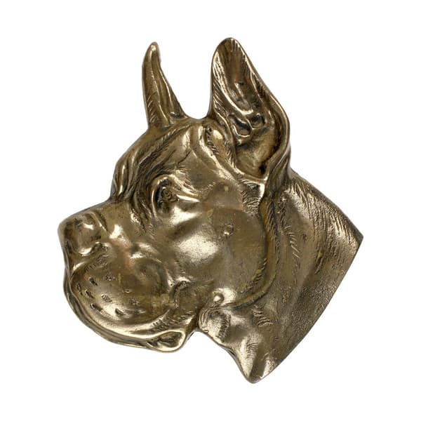 Great Dane II - mindeplade med en hund, personlig tak, pris, diplom med dedikation af Art-Dog-mærket