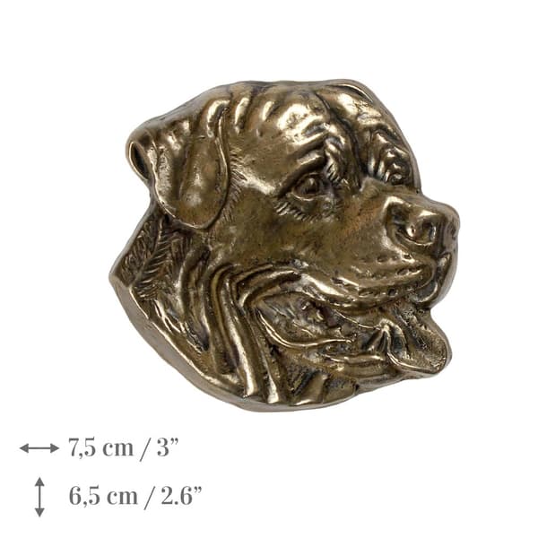 Rottweiler I - muistolaatta koiran kanssa, henkilökohtainen kiitos, palkinto, tutkintotodistus Art-Dog-brändin omistajuudella