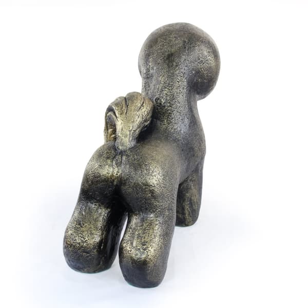 Bichon Frise, Tenerife hund - hundestatuette i naturlig størrelse, figur i skala 1:1, havestatue af Art-Dog