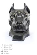 Pikkukuva 11 / 11: Amerikkalainen staffordshiren terrieri, Amstaff, Amstaf - koiran rintakuva, iso koiran pää puutarhaan, ainutlaatuinen Art-Dogin olohuoneen sisustus
