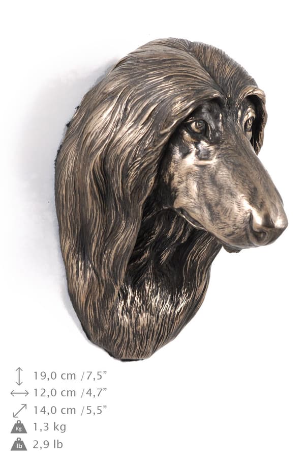 Afghan Hound - hundestatuette, hængende buste, unik dekoration til en hundeelsker af Art-Dog