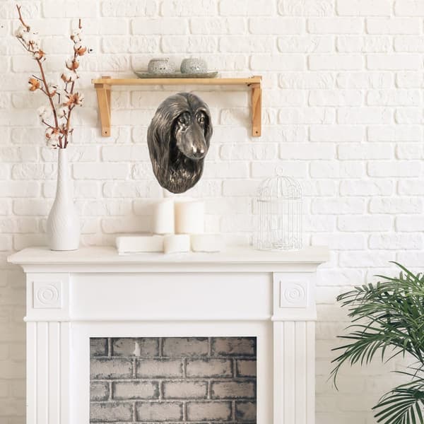 Afghan Hound - hundestatuette, hængende buste, unik dekoration til en hundeelsker af Art-Dog