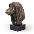 Pikkukuva 2 / 6: Afganistaninkoira - koirapatsas, rintakuva kivijalustalla, veistos, Art-Dogin koiranäyttelyn pokaali