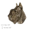 Miniatyrbillede 3 af 3: Schnauzer, Schnauzer - mindeplade med en hund, personlig tak, pris, diplom med dedikation af Art-Dog-mærket