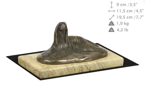 Afghan Hound - hundestatuette, hundesilhuetfigur, hundeudstillingstrofæ af Art-Dog