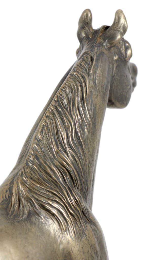 Arabisk hest I - statuette med en hest, silhuet af en hest på træ, prestigefyldt pris i Art-Dog-mærkekonkurrencen