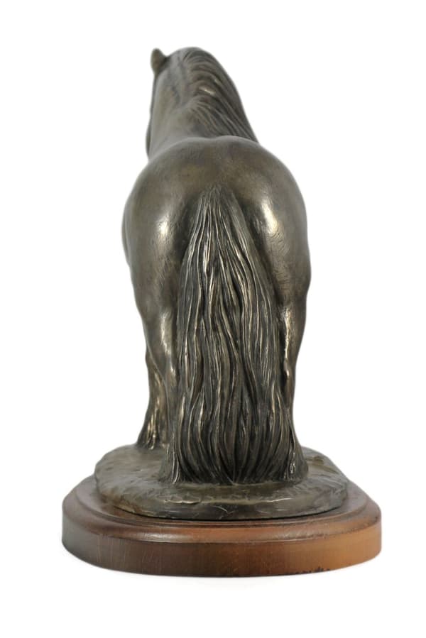 Fell Pony hoppe - statuette med en hest, silhuet af en hest på træ, prestigefyldt pris i Art-Dog brand konkurrencen