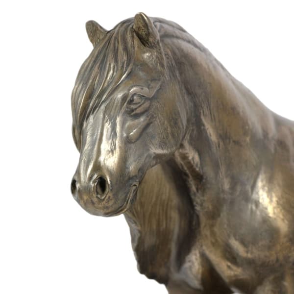 Fell Pony hoppe - statuette med en hest, silhuet af en hest på træ, prestigefyldt pris i Art-Dog brand konkurrencen