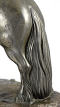Miniatyrbild 5 av 11: Fell Pony häst - hingst - statyett med en häst, silhuett av en häst på trä, prestigefyllt pris i Art-Dog varumärkestävlingen