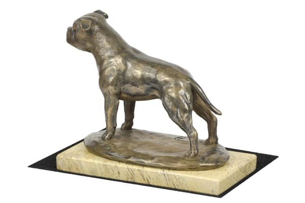 Staffordshire Bull Terrier, Staffik, Staffi III - hundestatuette, hundesilhuetfigur, hundeudstillingstrofæ af Art-Dog