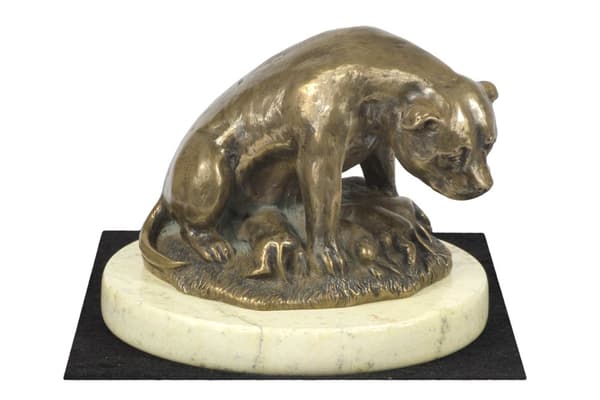 Staffordshire Bull Terrier, Staffik, Staffi I - hundestatuette, hundesilhuetfigur, hundeudstillingstrofæ af Art-Dog