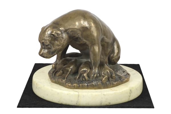 Staffordshire Bull Terrier, Staffik, Staffi I - hundestatuette, hundesilhuetfigur, hundeudstillingstrofæ af Art-Dog