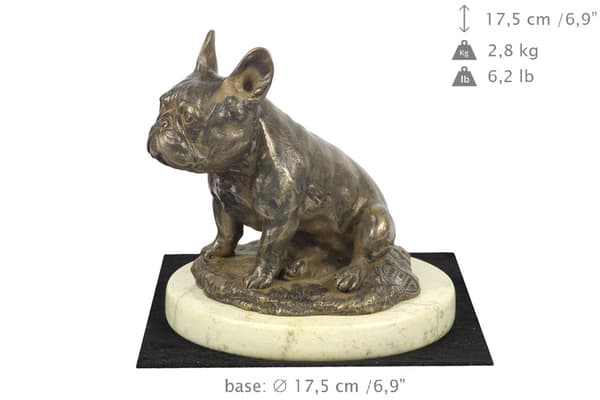 French Bulldog II - koirapatsas, koiran siluettihahmo, koiranäyttelypalkinto Art-Dogilta