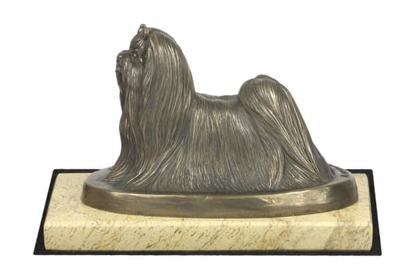 Maltese, Bichon Maltiase, Maltese - hundstatyett, hundsilhuettfigur, hundutställningstrofé av Art-Dog