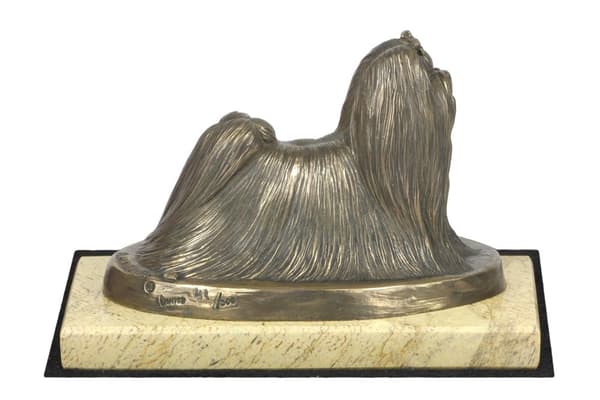 Maltese, Bichon Maltiase, Maltese - hundstatyett, hundsilhuettfigur, hundutställningstrofé av Art-Dog