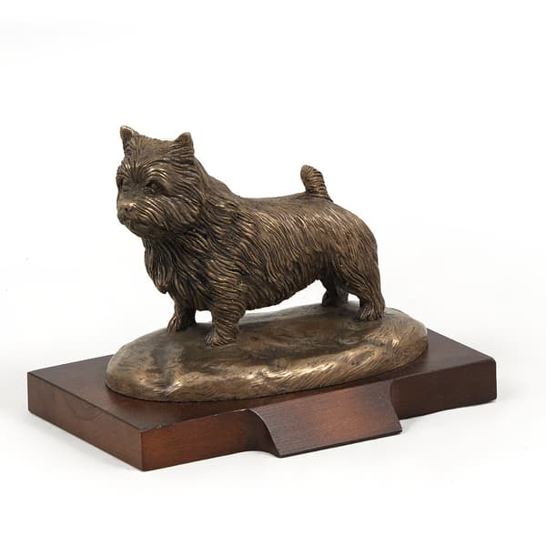 Norwich Terrier - hundestatuette, hundesilhuetfigur, hundeudstillingstrofæ af Art-Dog