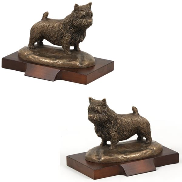 Norwich Terrier - hundestatuette, hundesilhuetfigur, hundeudstillingstrofæ af Art-Dog
