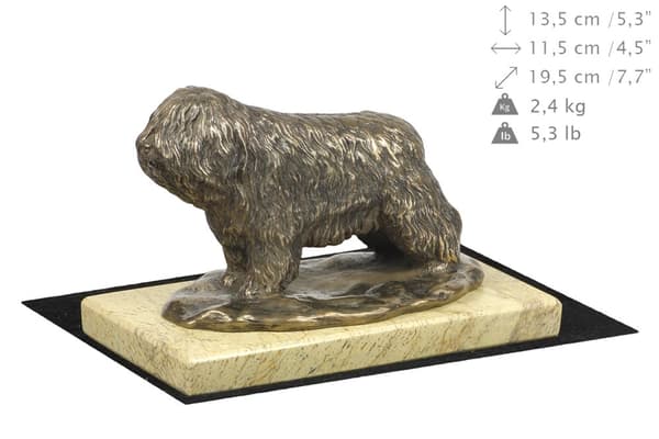 Puolan alamaanlammaskoira, PON - koirapatsas, koiran siluettihahmo, Art-Dogin koiranäyttelypalkinto