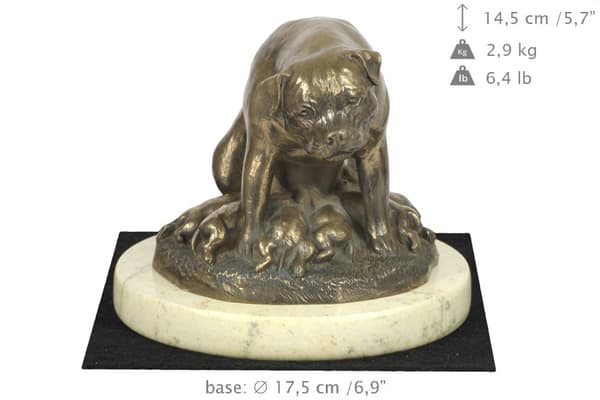 Rottweiler I - koirapatsas, koiran siluettihahmo, koiranäyttelypalkinto Art-Dogilta