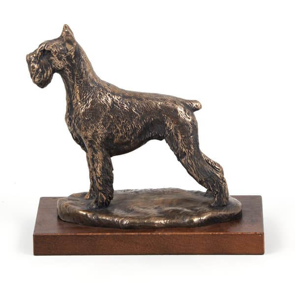 Schnauzer, Schnauzer - hundestatuette, hundesilhuetfigur, hundeudstillingstrofæ af Art-Dog