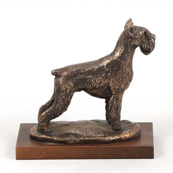 Schnauzer, Schnauzer - hundestatuette, hundesilhuetfigur, hundeudstillingstrofæ af Art-Dog