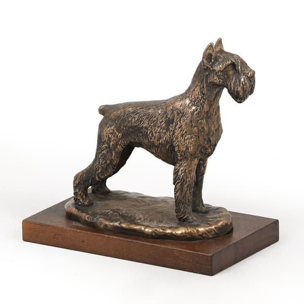 Schnauzer, Schnauzer - hundestatuette, hundesilhuetfigur, hundeudstillingstrofæ af Art-Dog