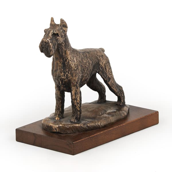 Schnauzer, Schnauzer - hundestatuette, hundesilhuetfigur, hundeudstillingstrofæ af Art-Dog