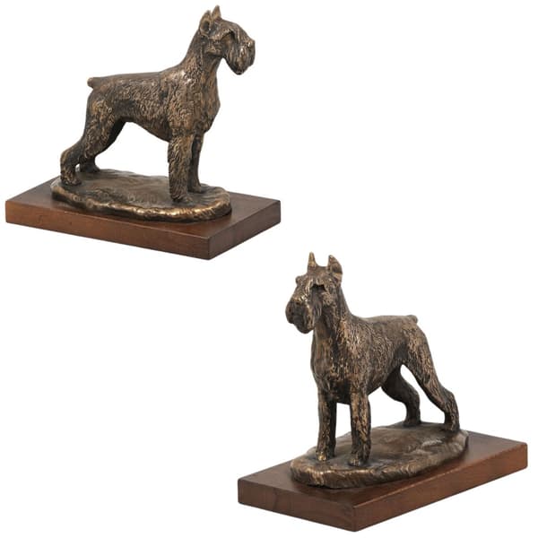 Schnauzer, Schnauzer - hundestatuette, hundesilhuetfigur, hundeudstillingstrofæ af Art-Dog