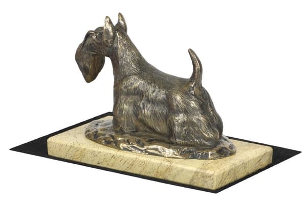 Scottish Terrier, Aberdeen Terrier - hundestatuette, hundesilhuetfigur, hundeudstillingstrofæ af Art-Dog