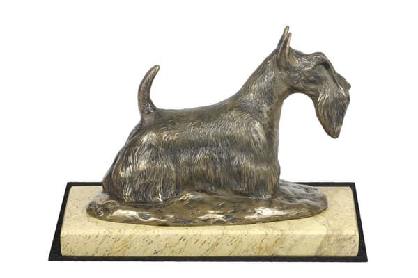 Scottish Terrier, Aberdeen Terrier - hundestatuette, hundesilhuetfigur, hundeudstillingstrofæ af Art-Dog