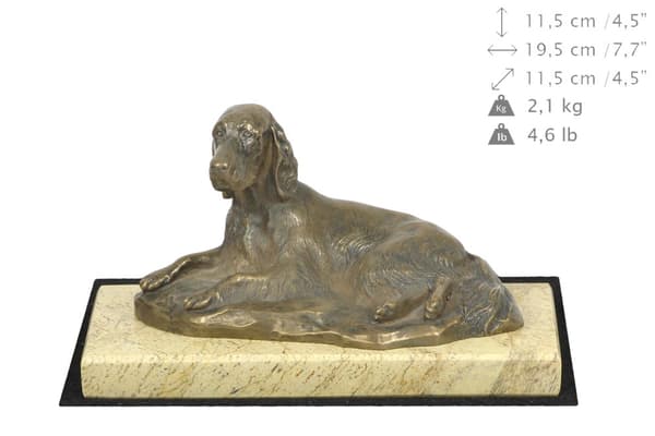 Engelsk setter, Laverack - hundstatyett, hundsilhuettfigur, hundutställningstrofé av Art-Dog