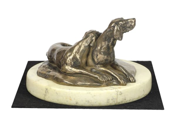 Weimaraner, Weimaraner - hundestatuette, hundesilhuetfigur, hundeudstillingstrofæ af Art-Dog