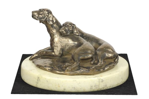 Weimaraner, Weimaraner - hundestatuette, hundesilhuetfigur, hundeudstillingstrofæ af Art-Dog