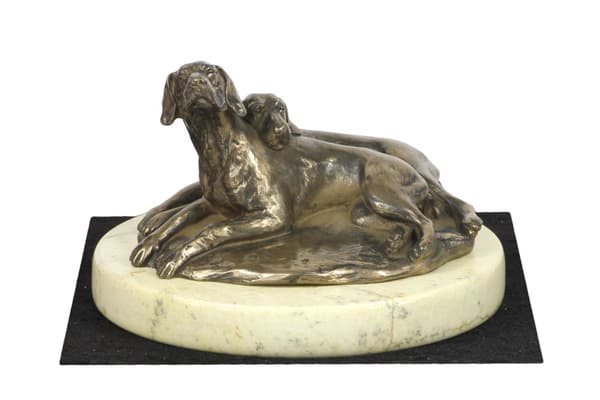 Weimaraner, Weimaraner - hundestatuette, hundesilhuetfigur, hundeudstillingstrofæ af Art-Dog