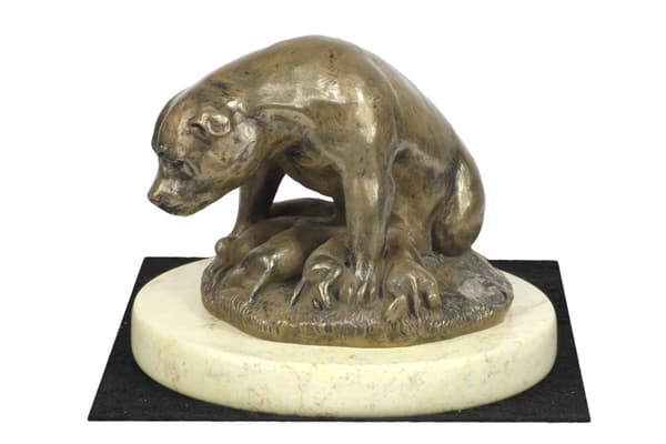 Staffordshire Bull Terrier, Staffik, Staffi II - hundstatyett, hundsilhuettfigur, hundutställningstrofé av Art-Dog