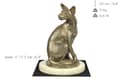 Miniatyrbild 5 av 5: Egyptisk Mau-katt - kattstatyett, hundsilhuettfigur, hundutställningstrofé av Art-Dog