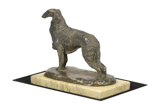Russisk Borzoi Greyhound, Borzoi, Barzoi IV - hundestatuette, hundesilhuetfigur, hundeudstillingstrofæ af Art-Dog
