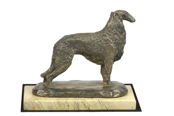 Russisk Borzoi Greyhound, Borzoi, Barzoi IV - hundestatuette, hundesilhuetfigur, hundeudstillingstrofæ af Art-Dog