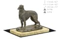 Miniatyrbillede 5 af 5: Russisk Borzoi Greyhound, Borzoi, Barzoi IV - hundestatuette, hundesilhuetfigur, hundeudstillingstrofæ af Art-Dog