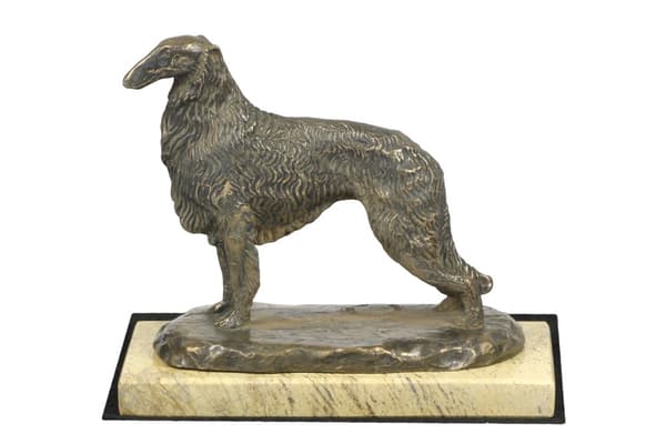 Russisk Borzoi Greyhound, Borzoi, Barzoi IV - hundestatuette, hundesilhuetfigur, hundeudstillingstrofæ af Art-Dog