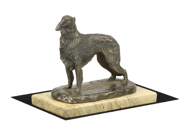 Russisk Borzoi Greyhound, Borzoi, Barzoi IV - hundestatuette, hundesilhuetfigur, hundeudstillingstrofæ af Art-Dog