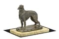 Miniatyrbillede 1 af 5: Russisk Borzoi Greyhound, Borzoi, Barzoi IV - hundestatuette, hundesilhuetfigur, hundeudstillingstrofæ af Art-Dog