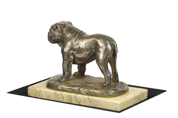 Englantibulldoggi, Bulldog - koirapatsas, koiran siluettihahmo, Art-Dogin koiranäyttelypalkinto