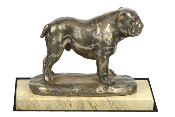 Englantibulldoggi, Bulldog - koirapatsas, koiran siluettihahmo, Art-Dogin koiranäyttelypalkinto