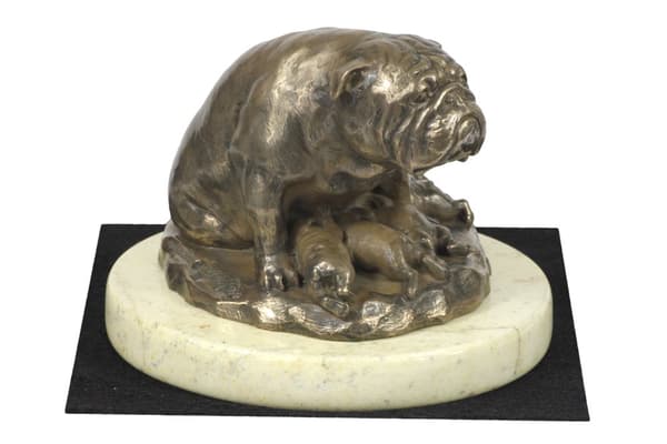 Bulldog II - en hundstatyett, en hundsilhuettfigur, en trofé för hundutställningen Art-Dog